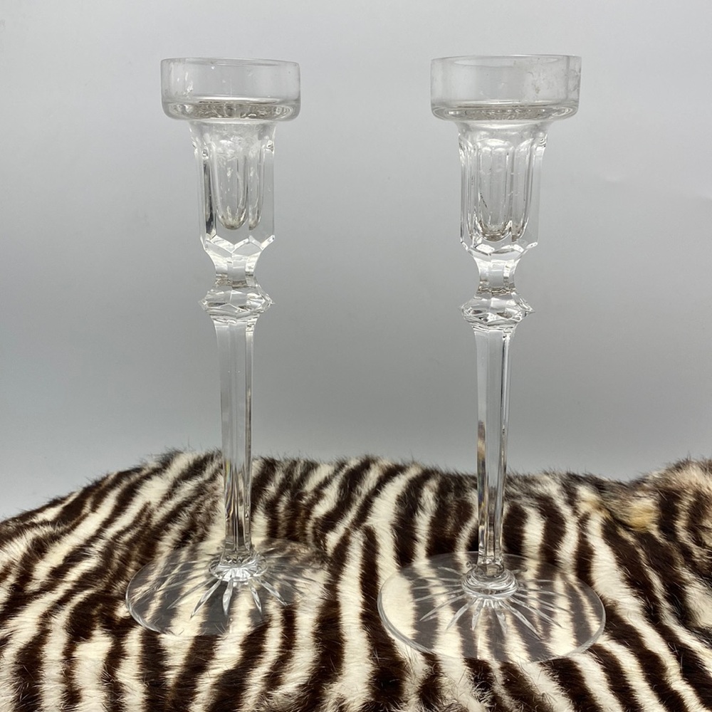 Crystal Tapered Candle Holders